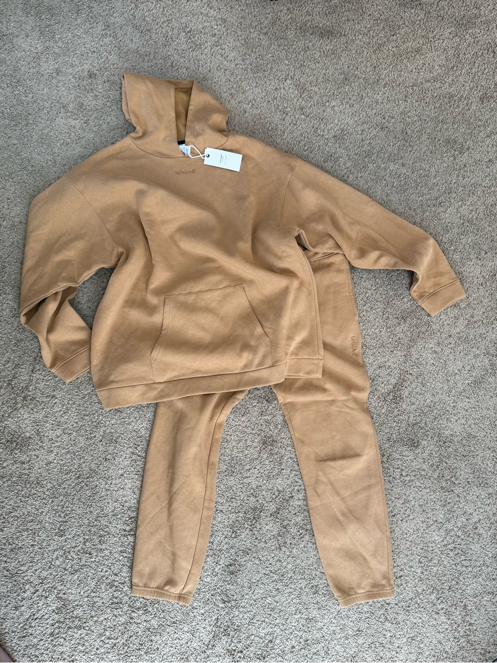 2 piece cozy lounge set Lilia’s active brand cassie randolph collab